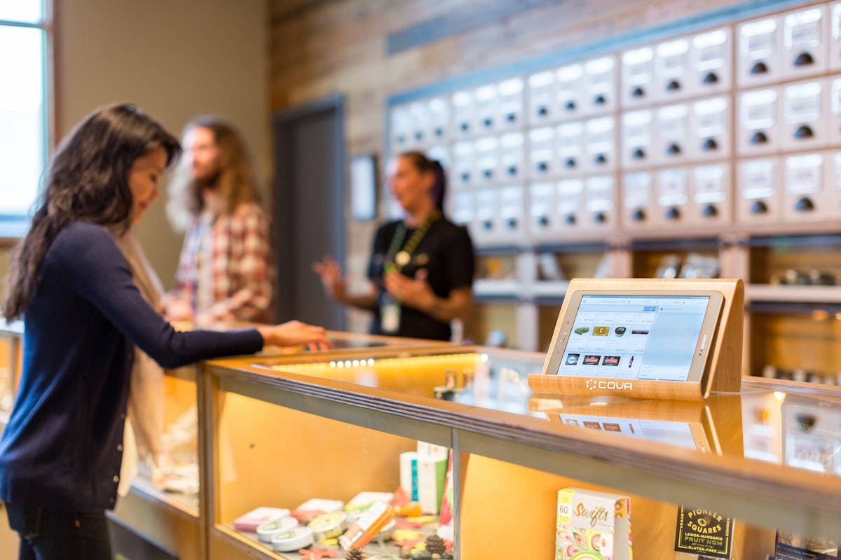 Retail POSM display and in-store signage